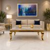 Mesa de Centro Cosmo Gold de diseño moderno