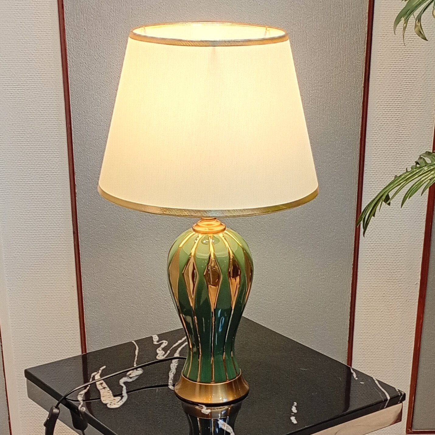 Lámpara de Mesa Mercurio Verde Olivo 6 Lámpara de Mesa Mercurio Verde Olivo - Imagen 6