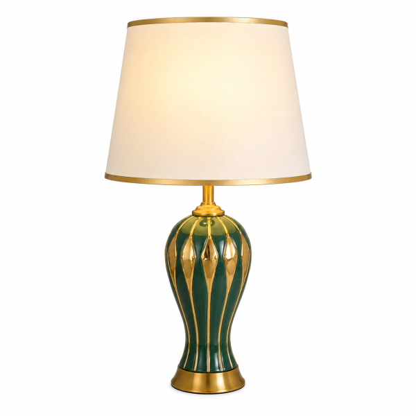 Lámpara de Mesa Mercurio Verde Olivo