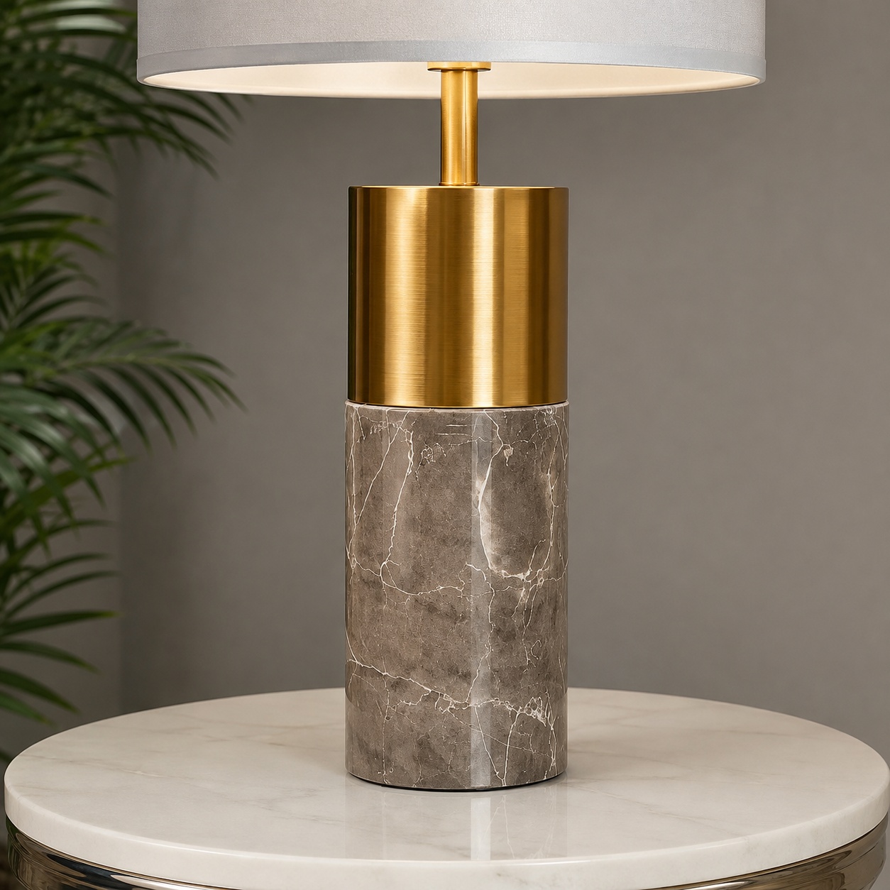 Lámpara de Mesa Júpiter Gris 4 Lámpara de Mesa Júpiter Gris - Imagen 4