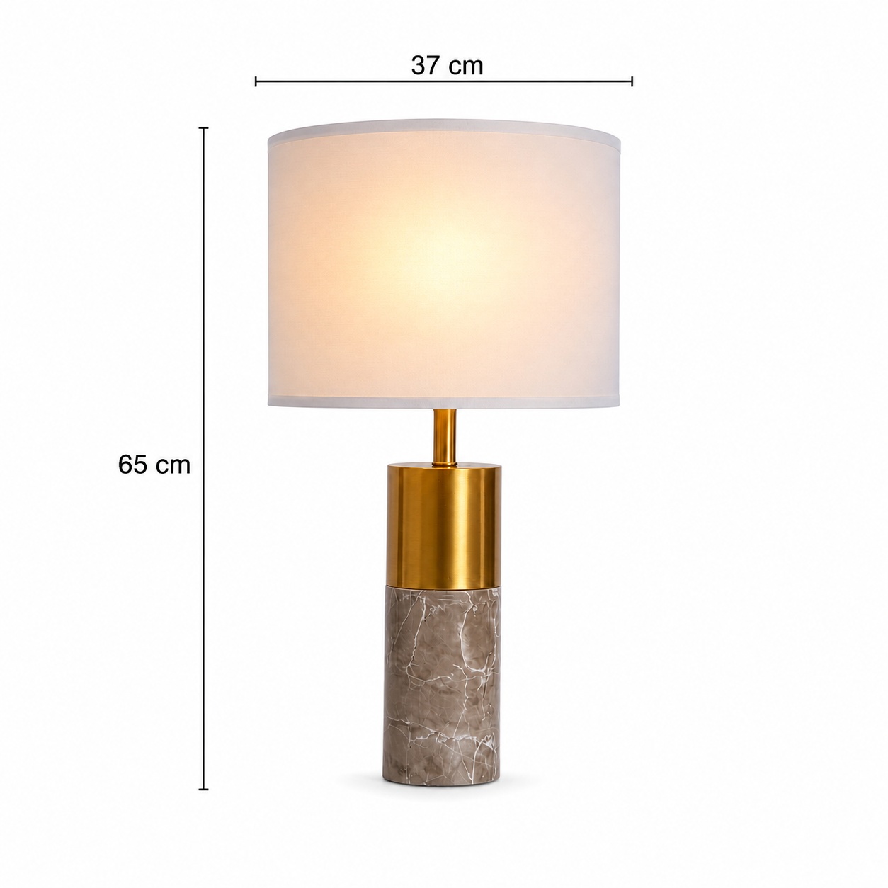 Lámpara de Mesa Júpiter Gris 3 Lámpara de Mesa Júpiter Gris - Imagen 3