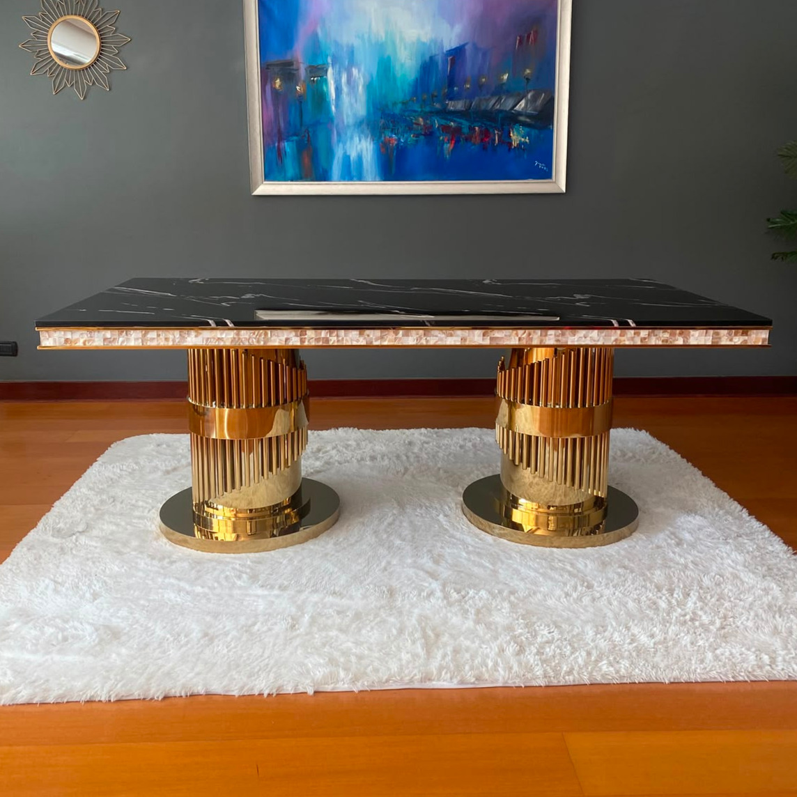Mesa de Comedor Horus Gold 7 Mesa de Comedor Horus Gold - Imagen 7