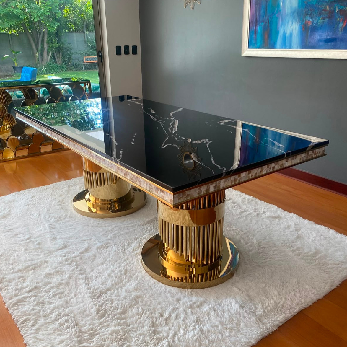 Mesa de Comedor Horus Gold 6 Mesa de Comedor Horus Gold - Imagen 6