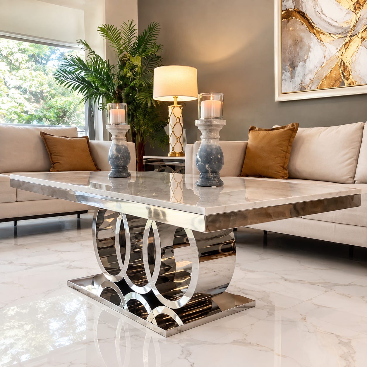 Mesa de Centro Cronos Silver 2 Mesa de Centro Cronos Silver - Imagen 2