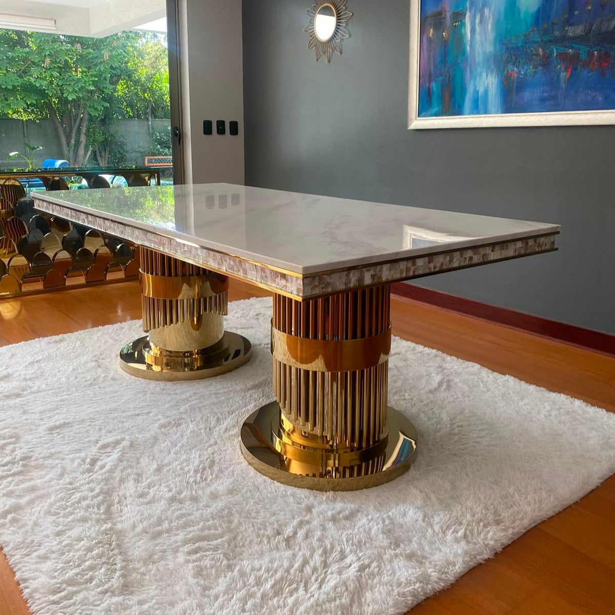 Mesa de Comedor Horus Gold 4 Mesa de Comedor Horus Gold - Imagen 4