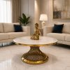 Mesa de Centro Hades Gold para living contemporáneo
