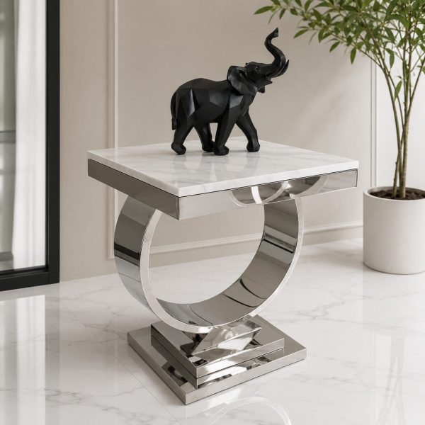 Mesa auxiliar Zeus Silver