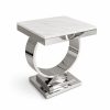 Mesa Lateral Zeus Silver para living – Estambul Design