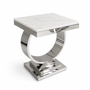 Mesa Lateral Zeus Silver para living – Estambul Design