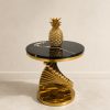 Detalle de base dorada Mesa Hercules Gold