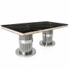 Mesa de Comedor Horus Silver de diseño moderno – Estambul Design