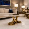 Mesa de Centro Olimpo Gold ovalada