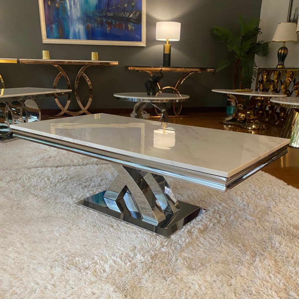 Mesa de Centro Troya Silver