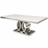 Mesa de Comedor Poseidon Silver de diseño moderno – Estambul Design