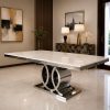Mesa de comedor moderna Poseidon Silver