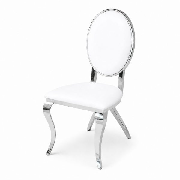 silla de comedor redonda y lujosa