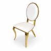 silla de comedor dorada moderna chile